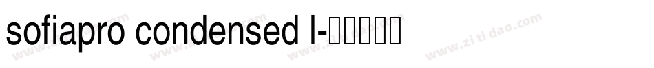 sofiapro condensed l字体转换